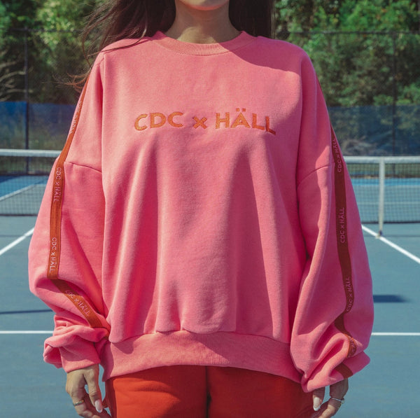 CDC X HALL CLOUD SWEATER | PEONY PINK