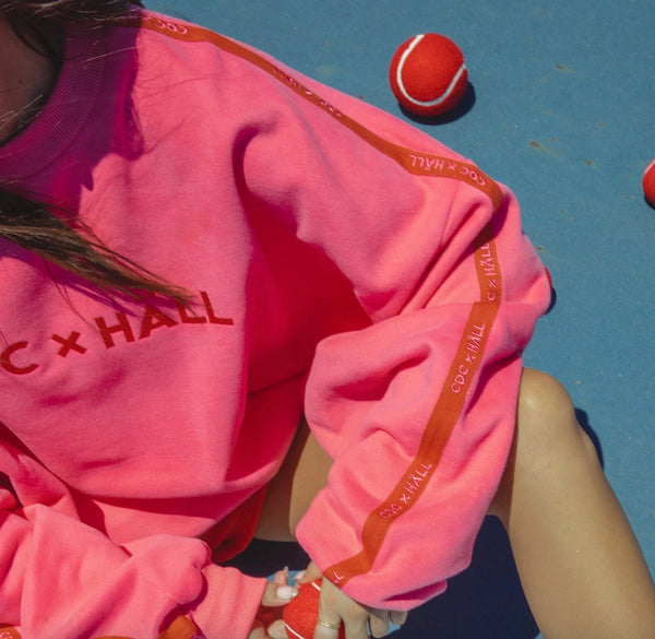 CDC X HALL CLOUD SWEATER | PEONY PINK