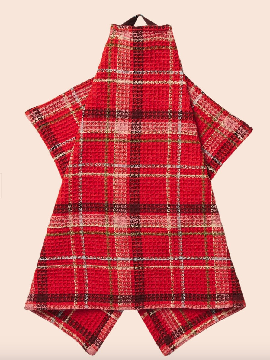 FRANCES WAFFLE TEA TOWEL | POPPY