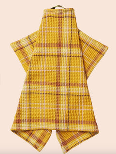 FRANCES WAFFLE TEA TOWEL | Ochre