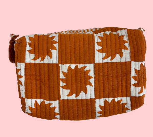 INDIE COSMETIC BAG | SUNNY TANGERINE