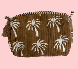 INDIE COSMETIC BAG | PALM TREE COCONUT