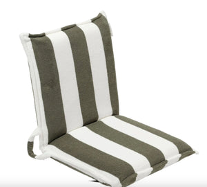 TERRY TRAVEL LOUNGER | OLIVE STRIPE