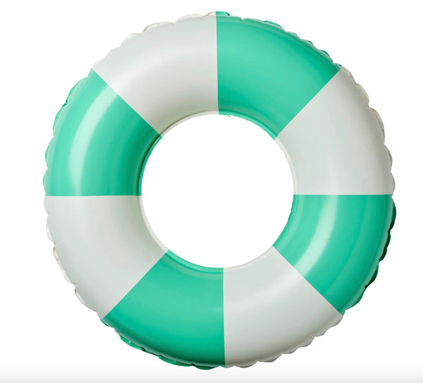MINI TUBE POOL RING | GREEN STRIPE