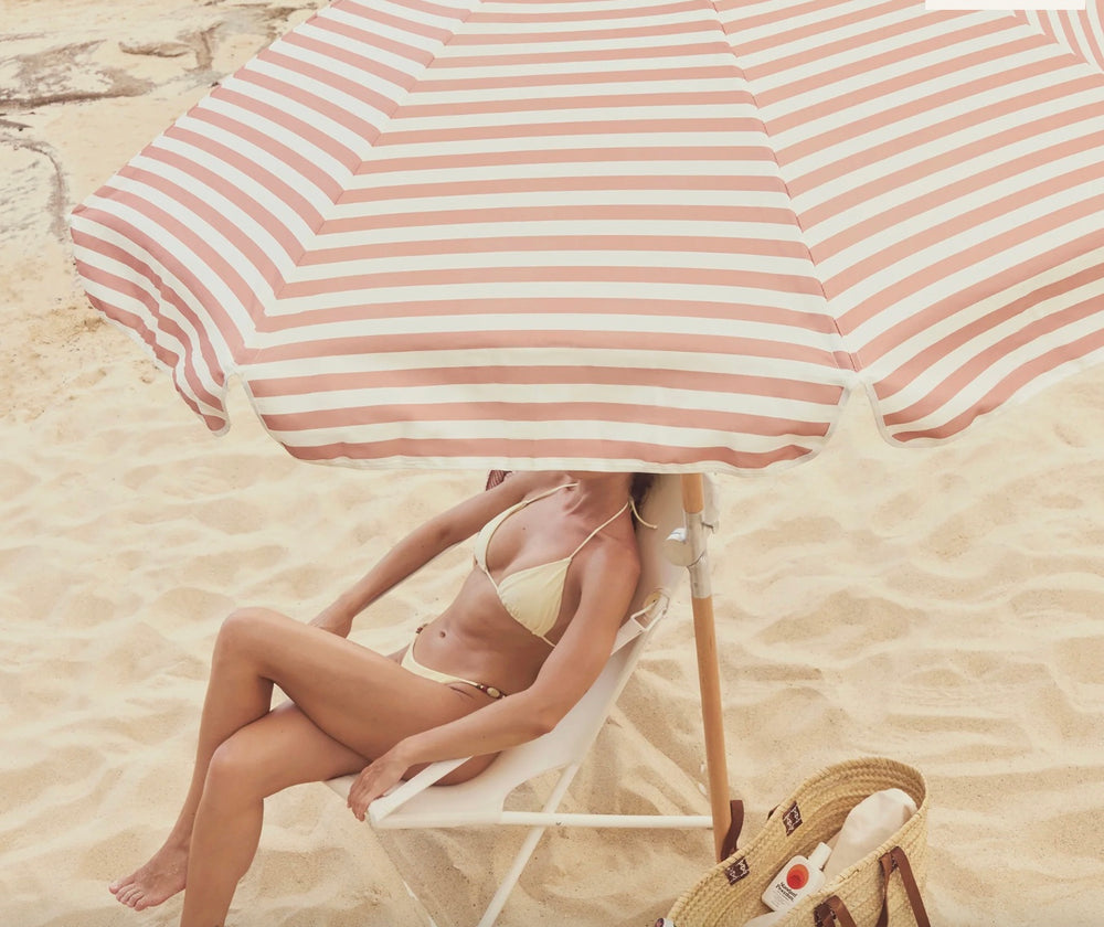 LUXE BEACH UMBRELLA | TIERRA CLAY