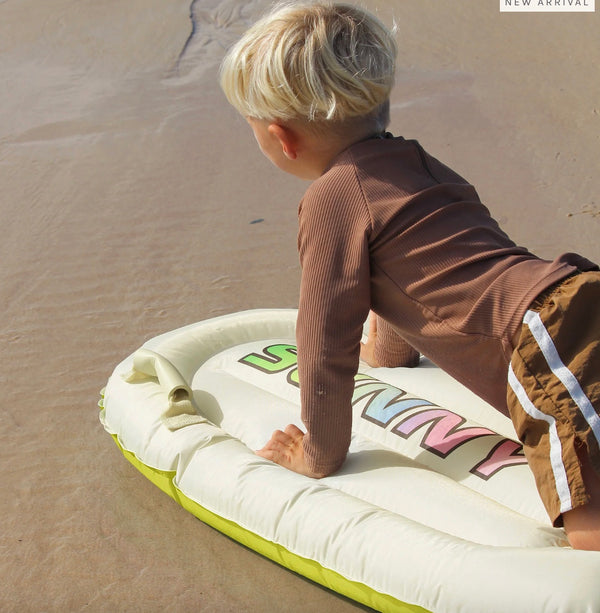 KIDS SURF MAT | CREAM AND YELLOW