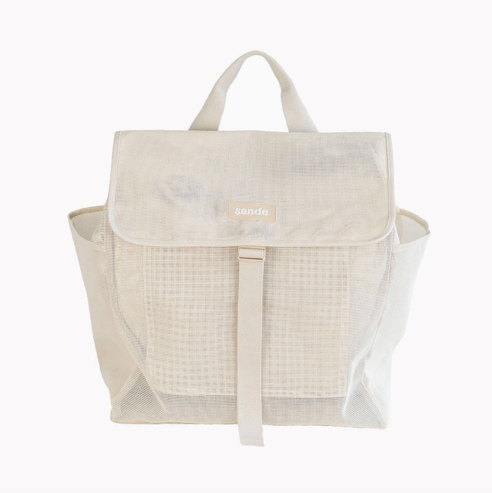 BEACH HAULER MESH BACKPACK | NEUTRAL