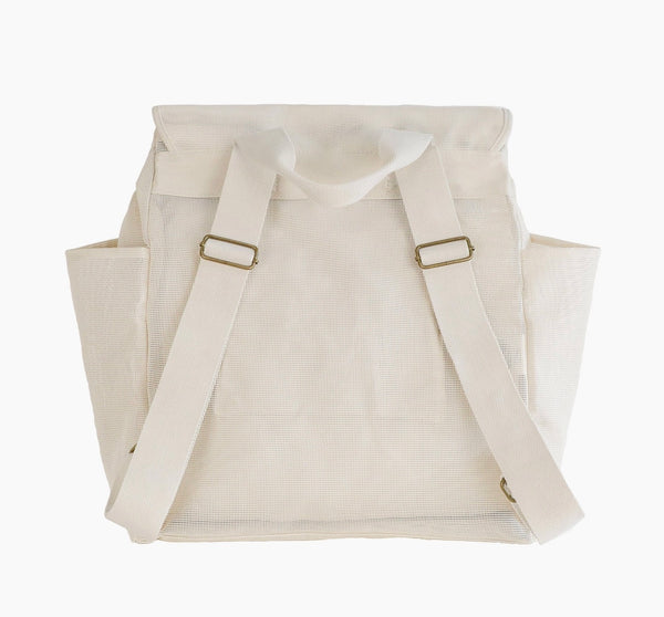 BEACH HAULER MESH BACKPACK | NEUTRAL
