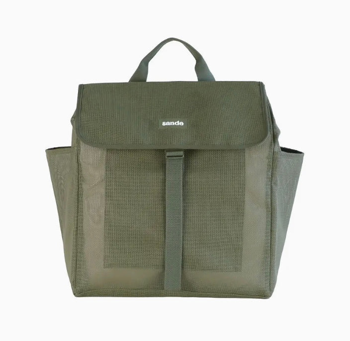 BEACH HAULER MESH BACKPACK | GREEN