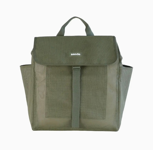 BEACH HAULER MESH BACKPACK | GREEN