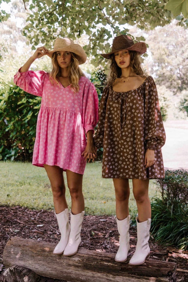 EFFY DRESS MOCHA
