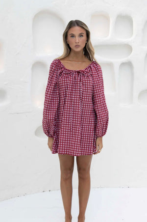 EFFY DRESS | MERLOT
