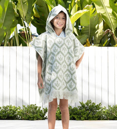 KIDS PONCHO | SAGE - Bambury