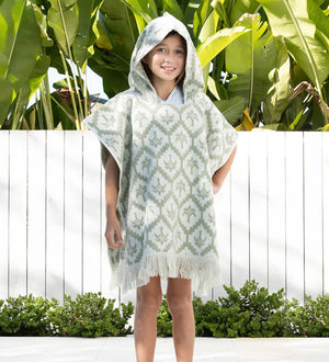 KIDS PONCHO | SAGE - Bambury