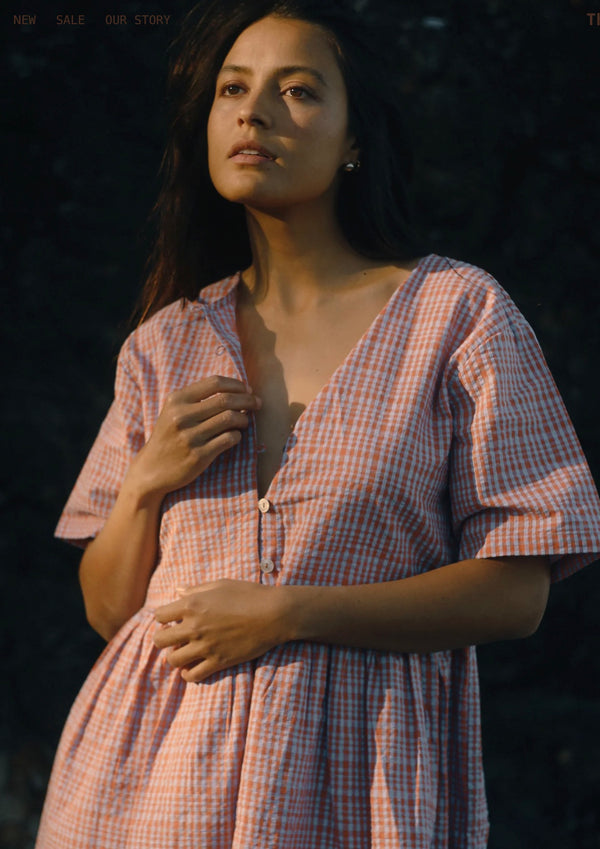 DARCEY DRESS | LILAC ORANGE