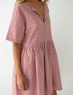 DARCEY DRESS | LILAC ORANGE