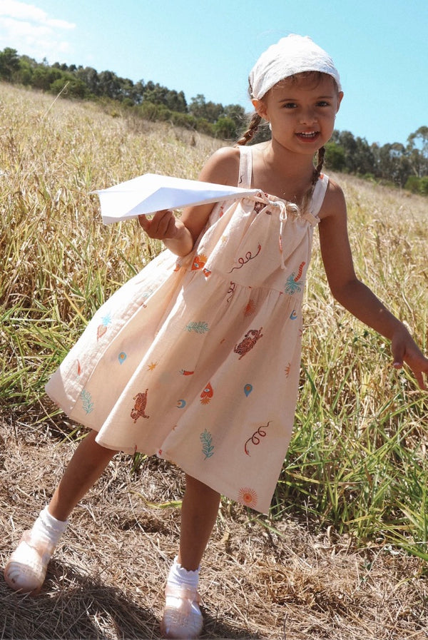 GOLDEN JUNGLE MINI DRESS