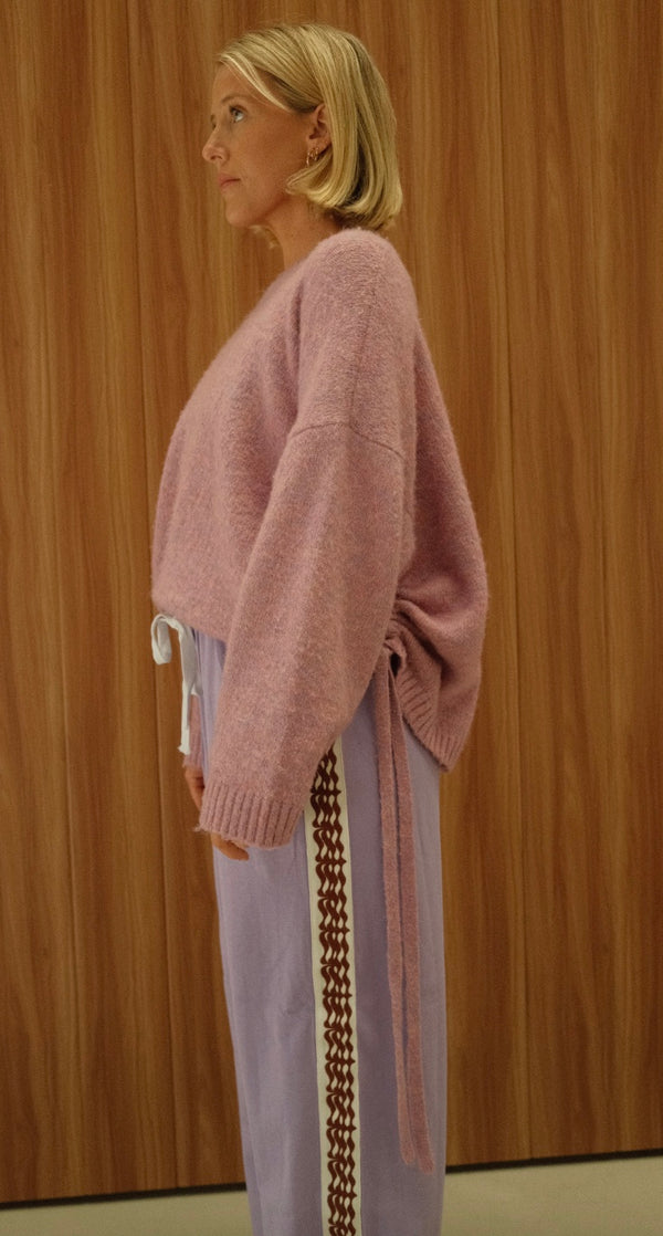 ISABEL TIE SIDE KNIT | LILAC
