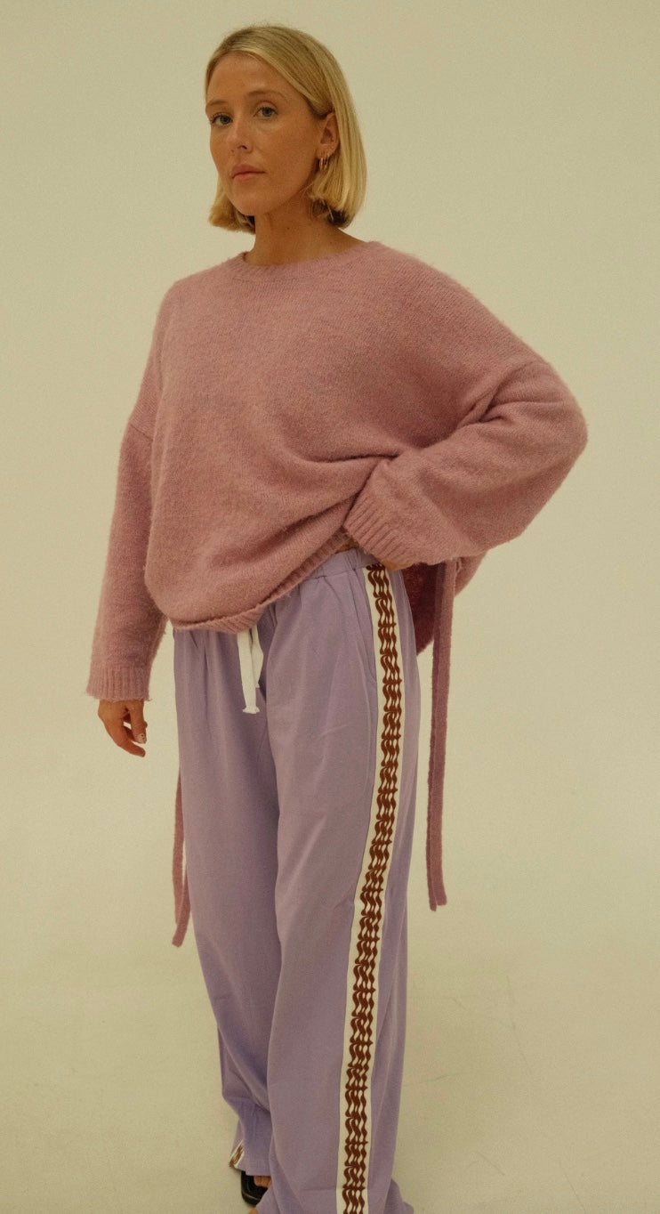 ISABEL TIE SIDE KNIT | LILAC