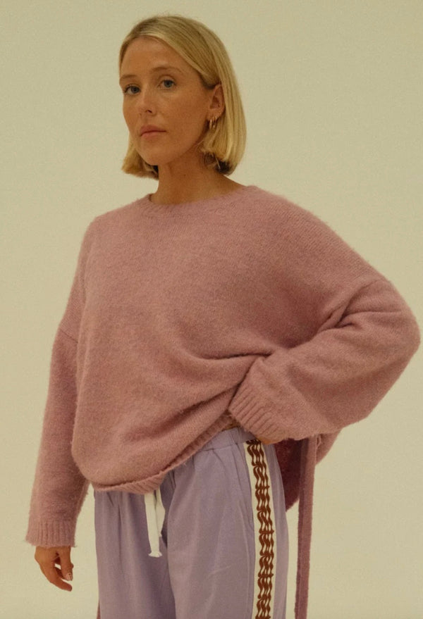 ISABEL TIE SIDE KNIT | LILAC
