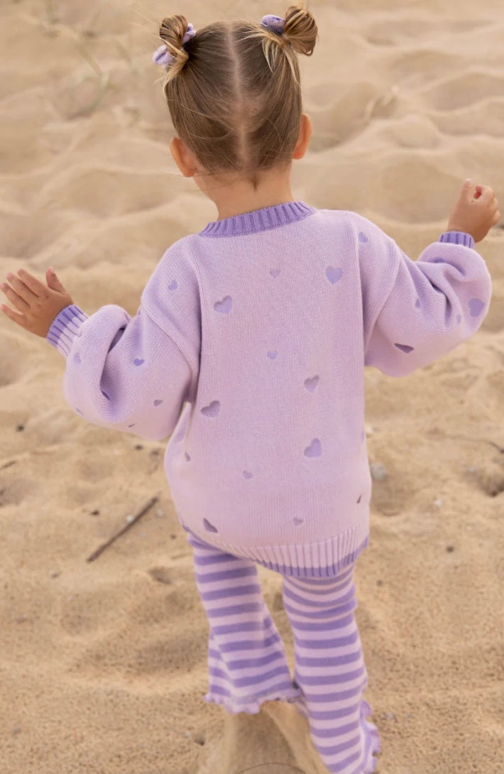 HEART TIE UP CARDIGAN | TWILIGHT