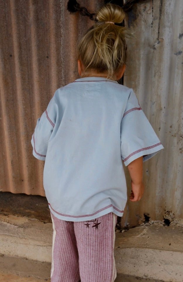 SEA CALLING MINI TEE | BLUE