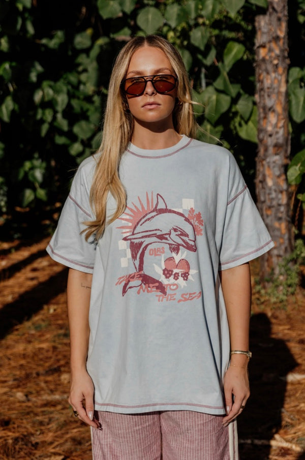SEA CALLING TEE SKYE