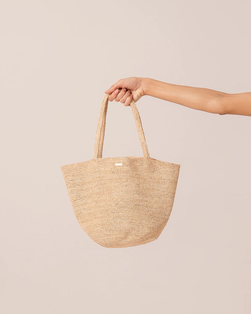 MINI RAFFIA TOTE I NATURAL