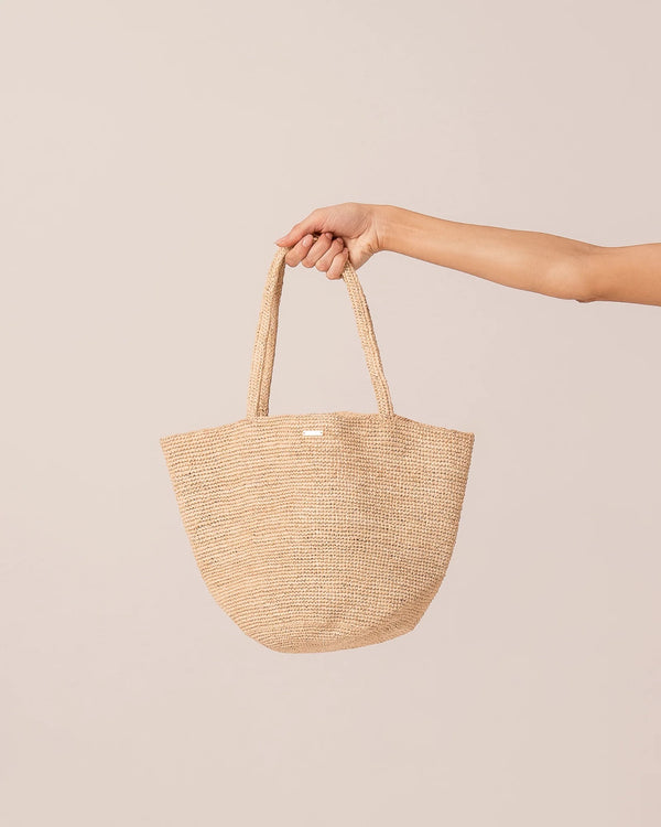 MINI RAFFIA TOTE I NATURAL