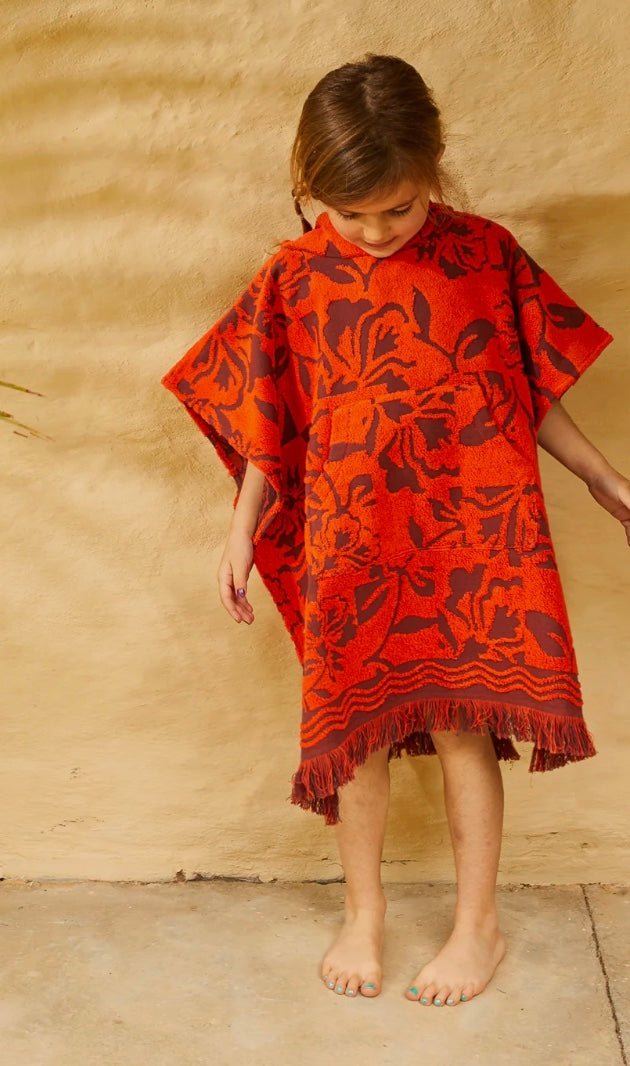 ROSALIA KIDS PONCHO | FLAME