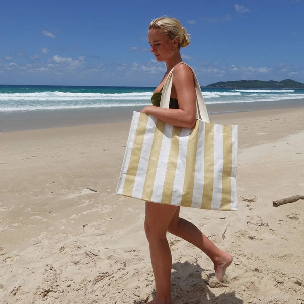 CARRYALL BEACH BAG I BUTTERNUT