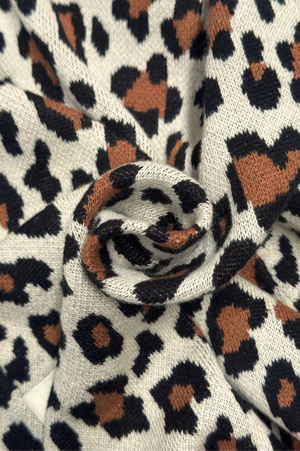 FLORENCE TIE DRESS I LEOPARD