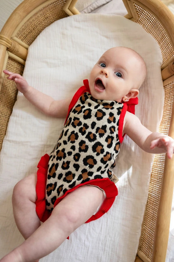 AVA ROMPER I LEOPARD