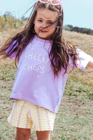CHEEKY CHOPS TEE I LAVENDER