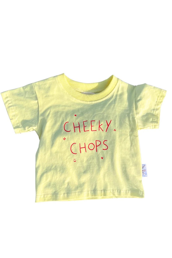 CHEEKY CHOPS TEE I LEMON