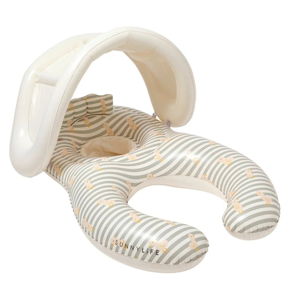 FLOAT TOGETHER BABY SEAT I DUCK SAGE STRIPE