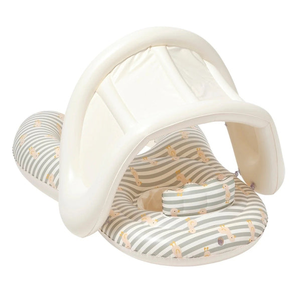 FLOAT TOGETHER BABY SEAT I DUCK SAGE STRIPE