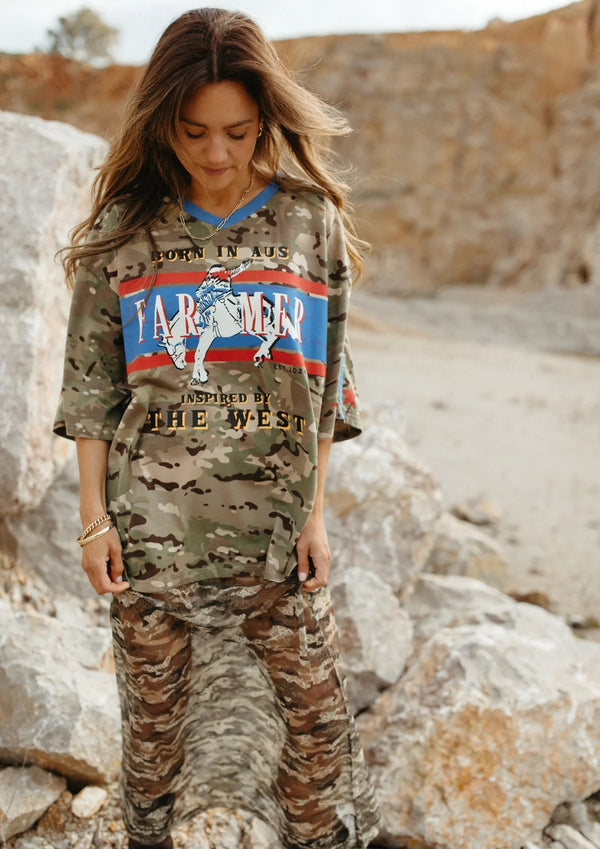 CAMO BORN IN AUS TEE