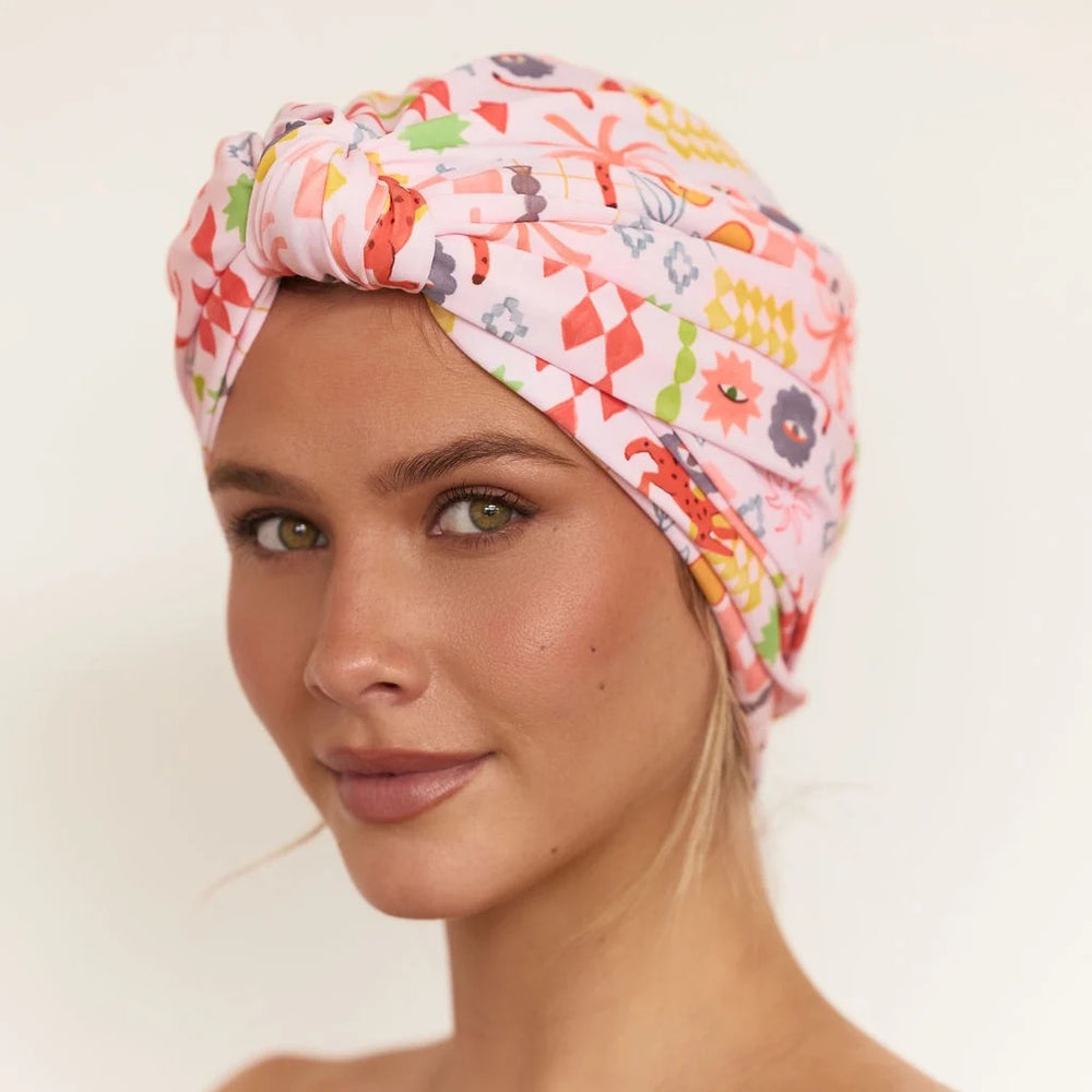 DAHLIA SHOWER CAP I SANTORINI SUN