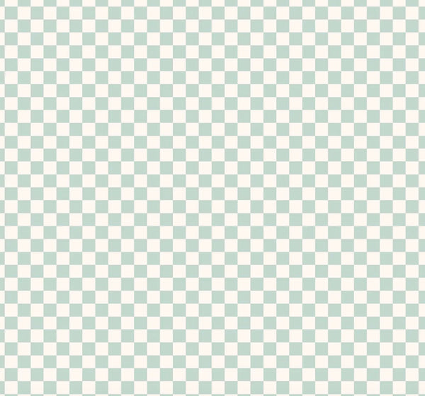 SAGE CHECK MUSLIN WRAP