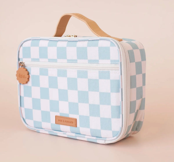 SAGE CHECK MINI LUNCH BAG