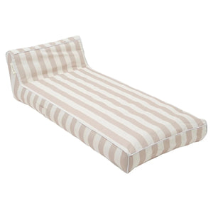 LUXE LIE-ON LOUNGER I OYSTER STRIPE