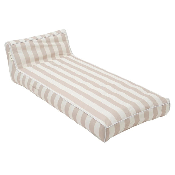 LUXE LIE-ON LOUNGER I OYSTER STRIPE