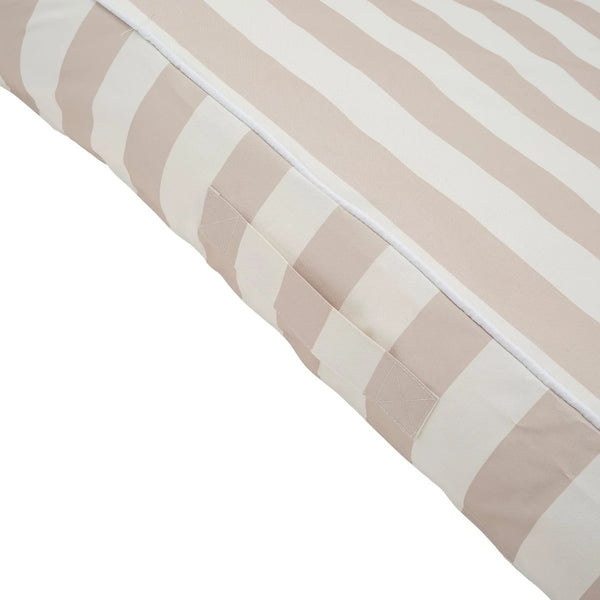 LUXE LIE-ON LOUNGER I OYSTER STRIPE