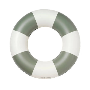 SLIM TUBE POOL RING I OLIVE STRIPE