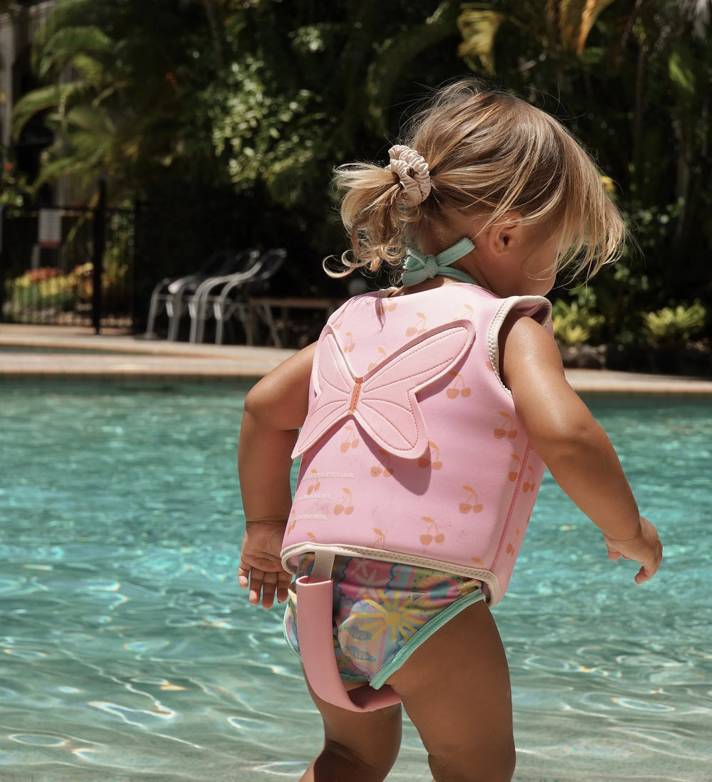 KIDS SWIM VEST COTTON CANDY I CHERRY