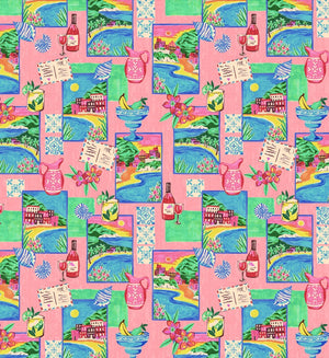 SATIN SLEEP BONNET I PINK POSTCARDS