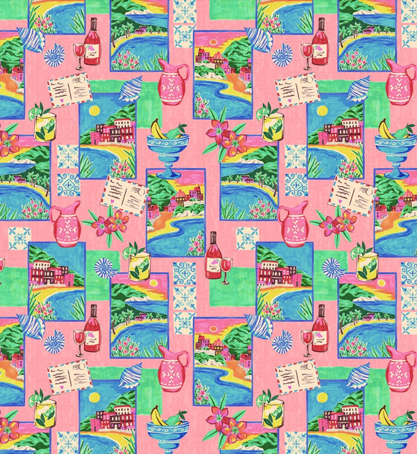 SATIN SLEEP BONNET I PINK POSTCARDS