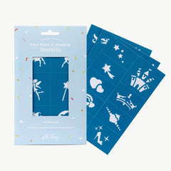 REUSABLE ADHESIVE FACE PAINT STENCILS | TEAL