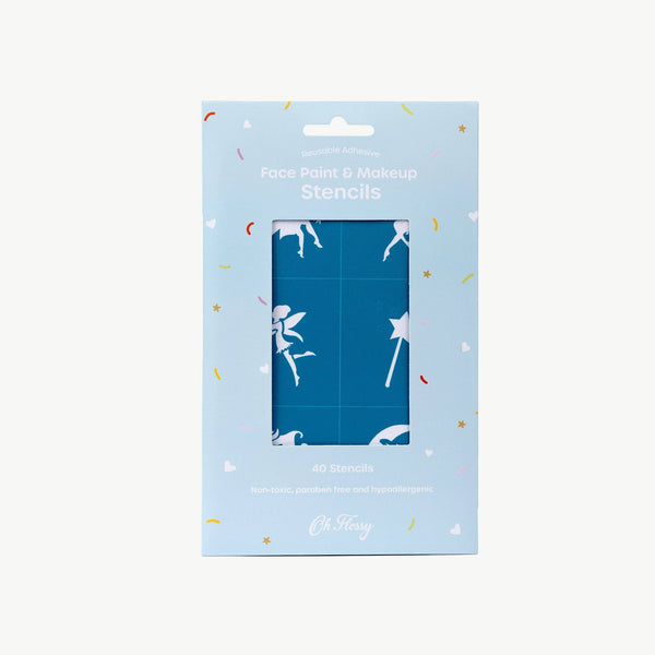 REUSABLE ADHESIVE FACE PAINT STENCILS | TEAL